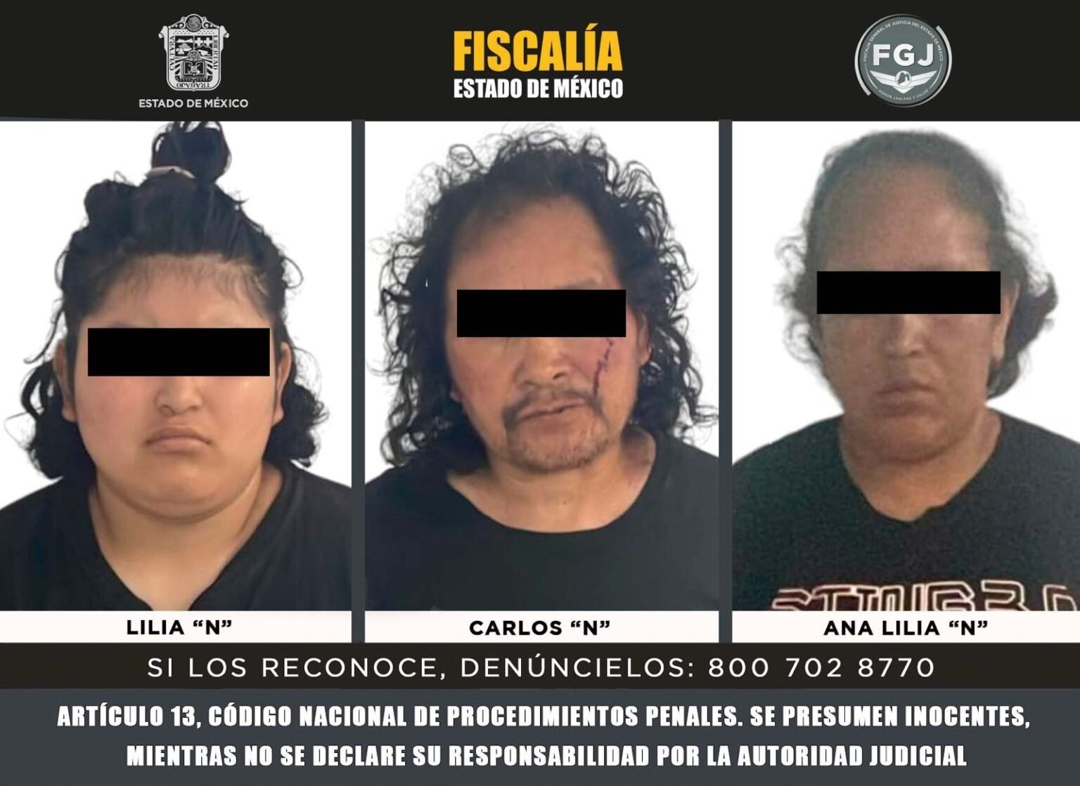 EDOMEX. – Vinculan a Proceso a Tres Personas Investigadas por Secuestro ...